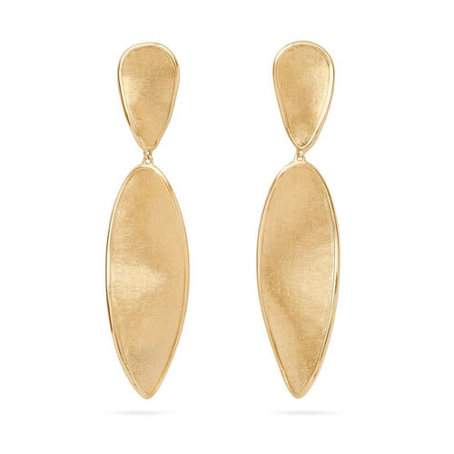 Lunaria Twist Small Elongated Drop Earrings