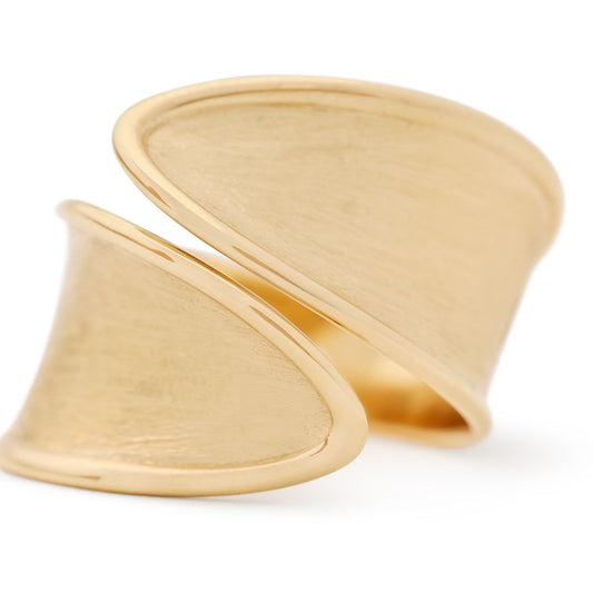 Lunaria Twist Bypass Ring