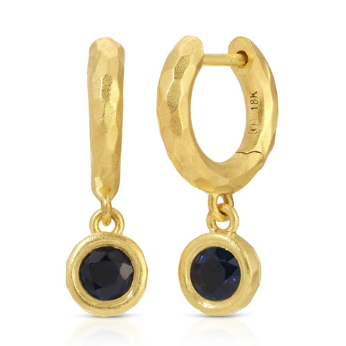 Hidden Gem Collection Blue Sapphire Earrings
