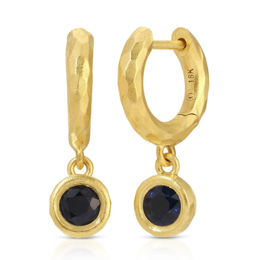 Hidden Gem Collection Blue Sapphire Earrings