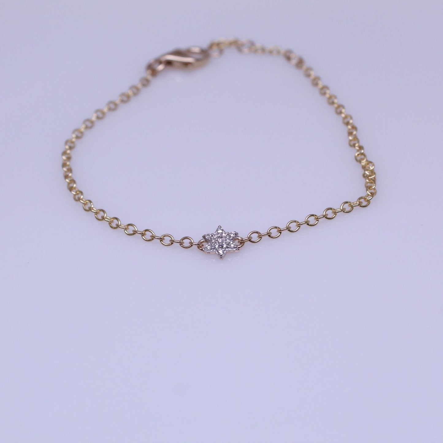 Affair Diamond Star of David Chain Bracelet