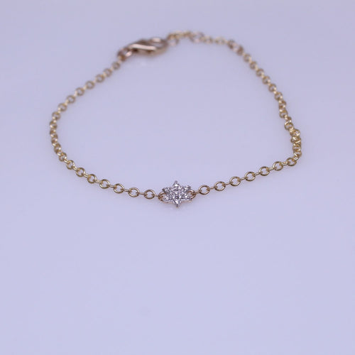 Affair Diamond Star of David Chain Bracelet