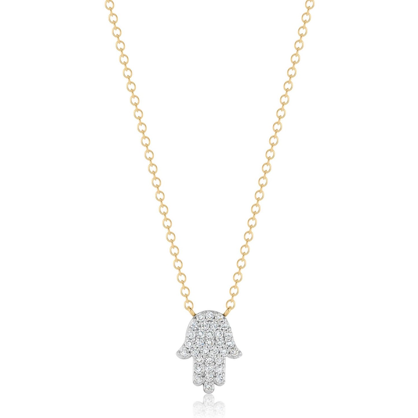 Affair Diamond Micro Hamsa Necklace