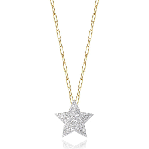 Affair Large Diamond Infinity Star Necklace
