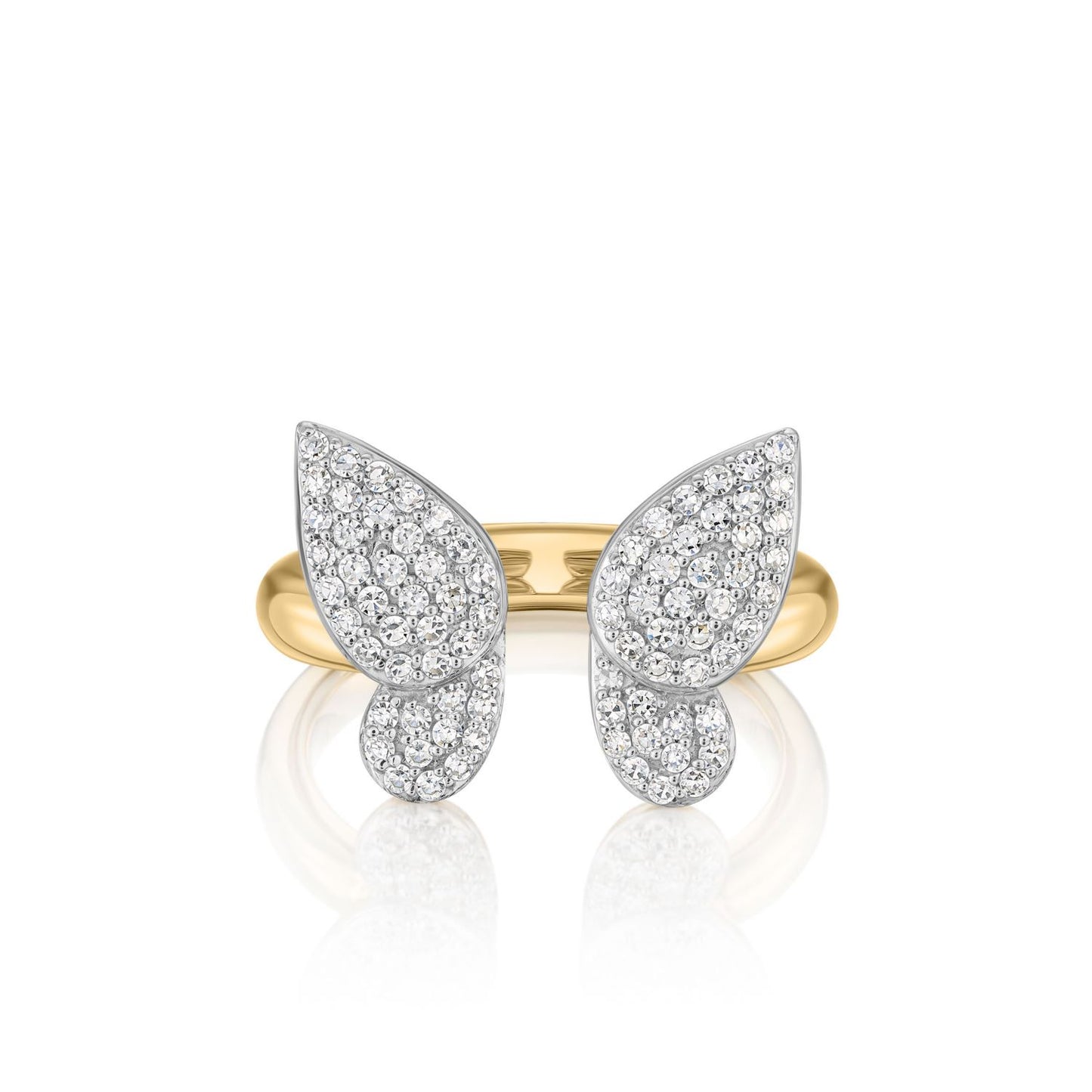 Symphony Open Butterfly Medium Diamond Ring