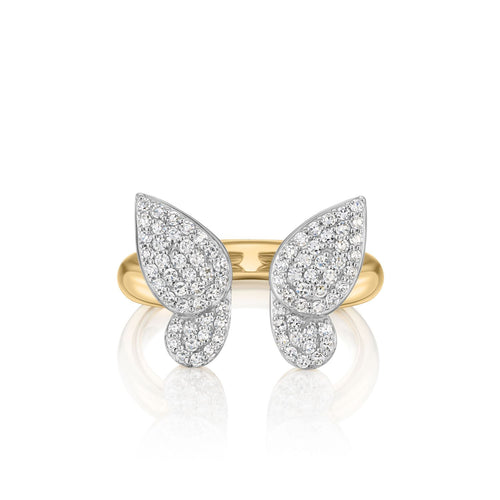 Symphony Open Butterfly Medium Diamond Ring