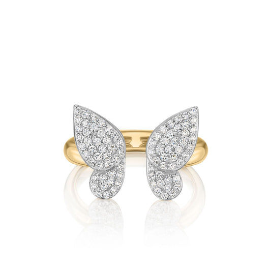 Symphony Open Butterfly Medium Diamond Ring