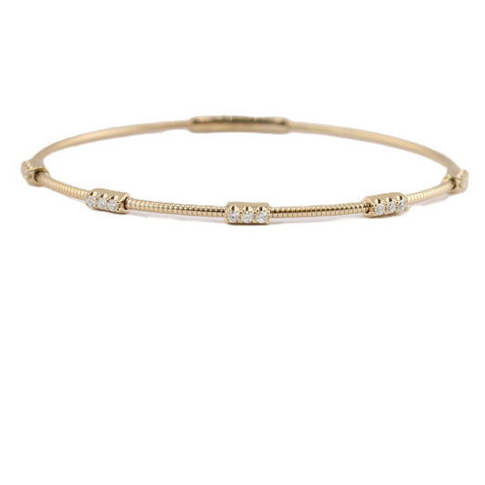 Flexible Diamond Station Bracelet