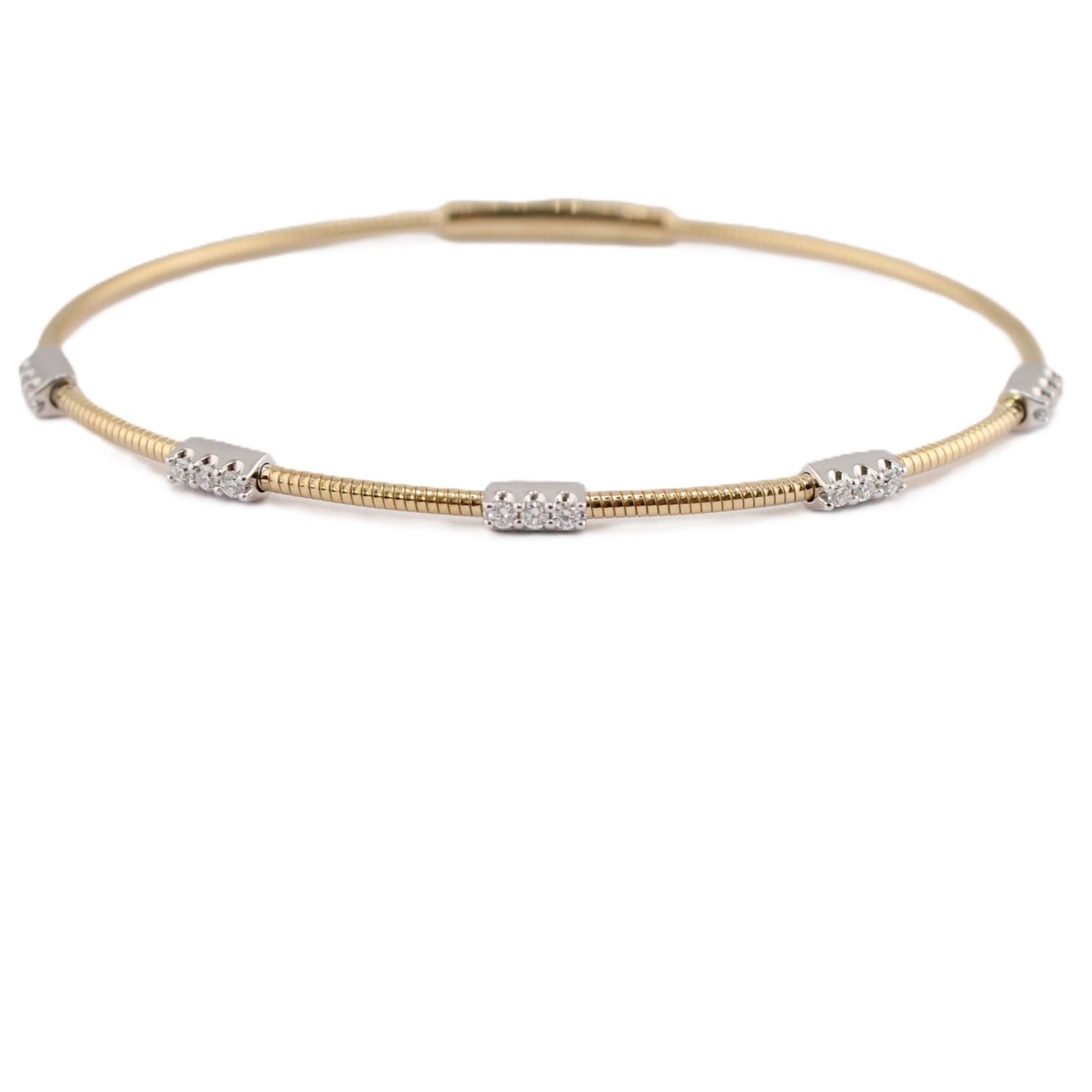 Flexible Diamond Station Bracelet