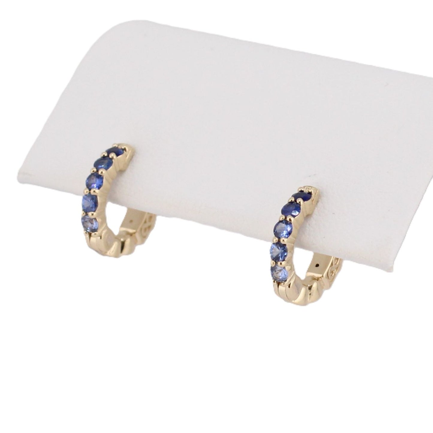 Ombre Blue Sapphire Hoops