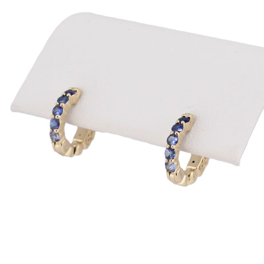 Ombre Blue Sapphire Hoops
