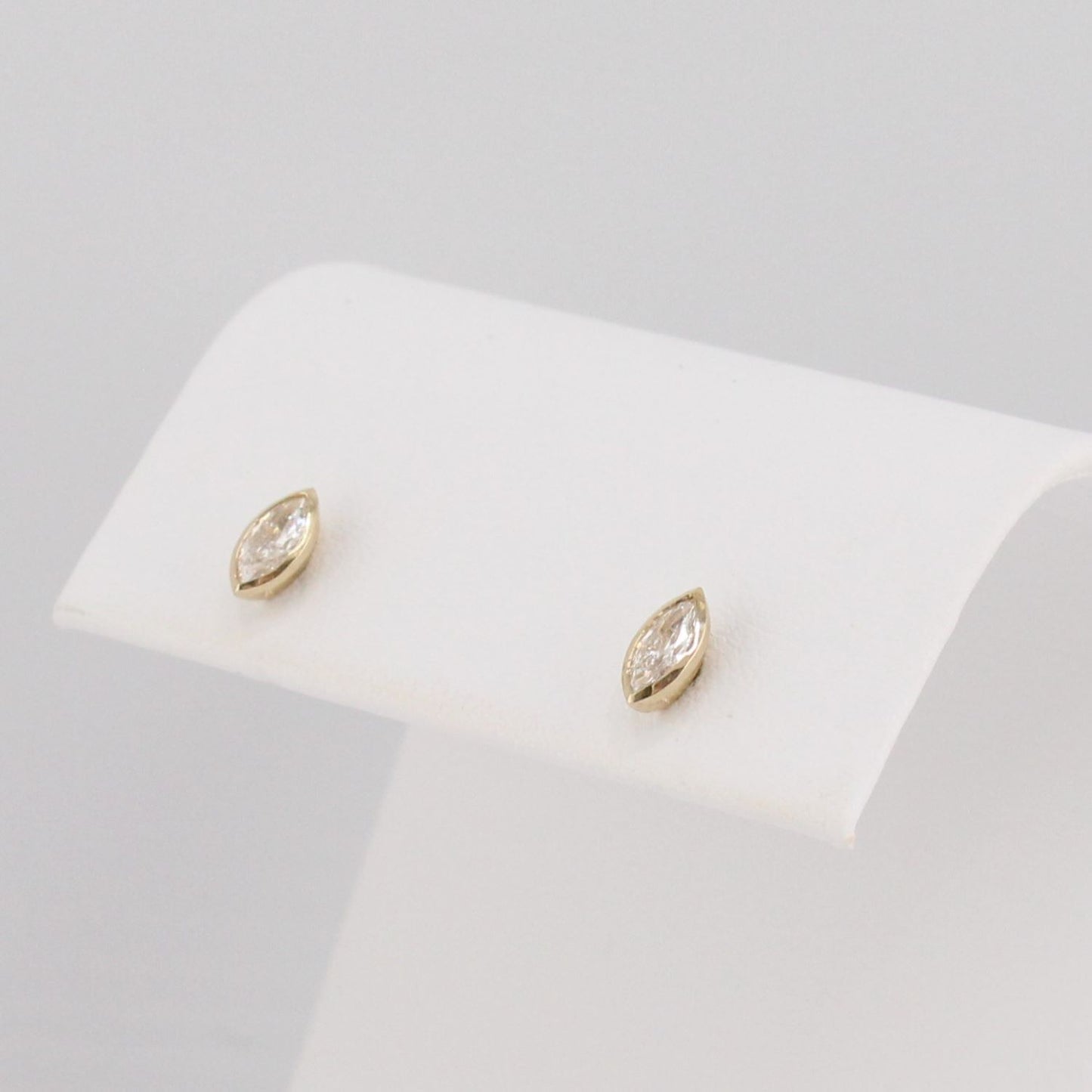 Marquise Cut Diamond Stud Earrings