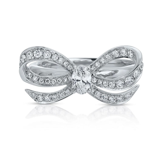 Diamond Bow Ring