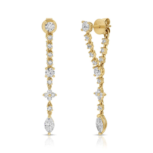 "Vivi" Loop Diamond Earrings