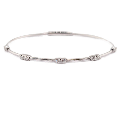 Flexible Diamond Station Bracelet