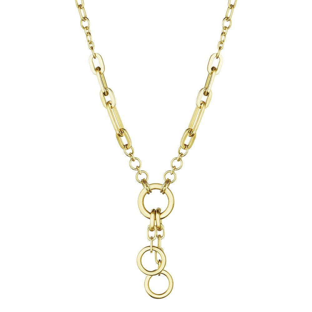 High Polish and Link Necklace