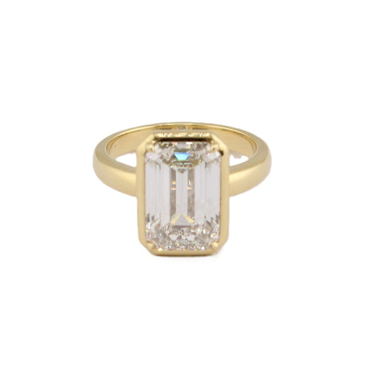 GIA Certified Emerald Cut Diamond Ring