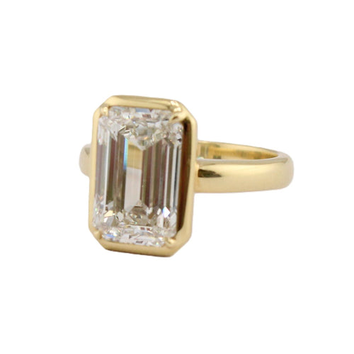GIA Certified Emerald Cut Diamond Ring