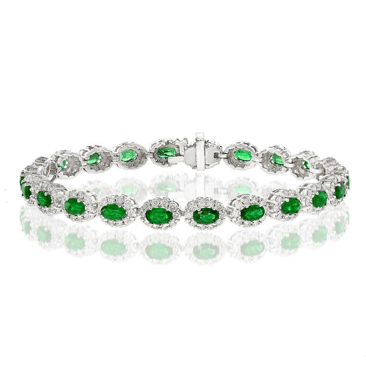 Emerald & Diamond Bracelet