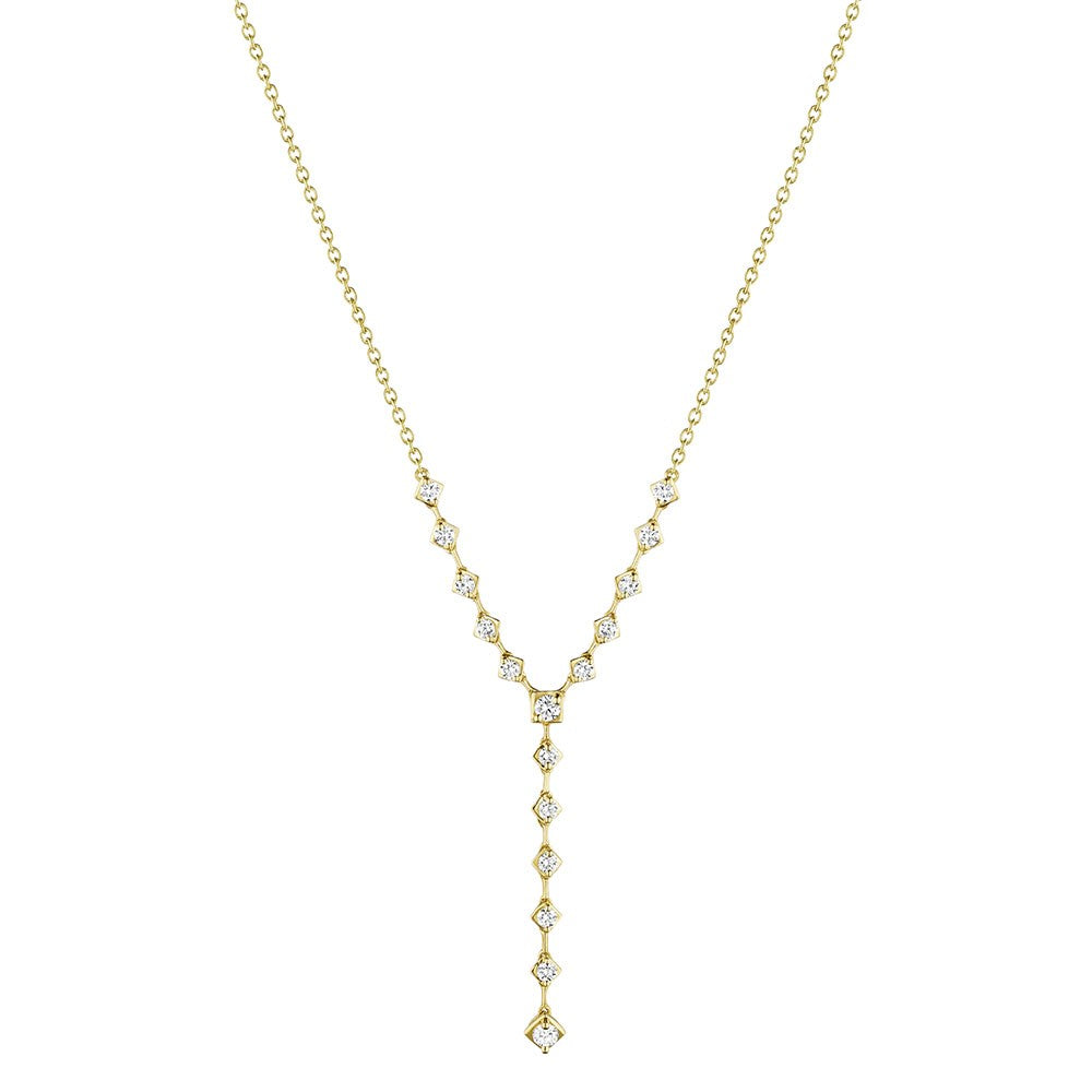 Diamond Y Necklace