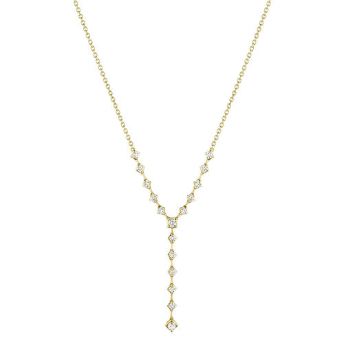 Diamond Y Necklace