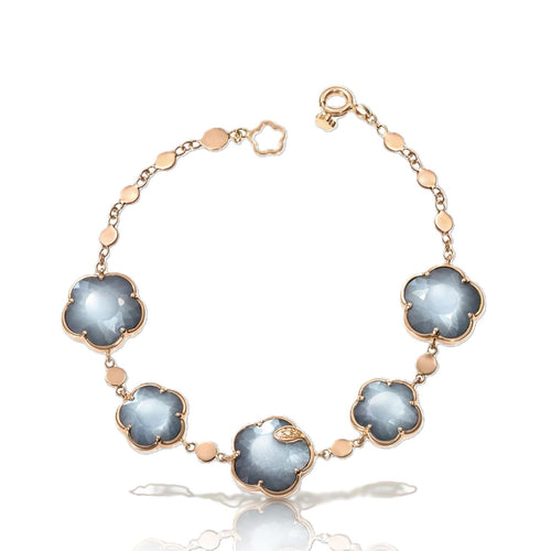Ton Joli Collection Moonstone &Onyx Doublet Bracelet