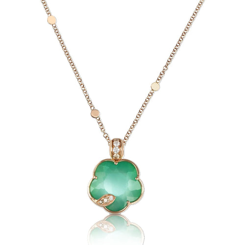 Petit Joli Collection Green Agate & Moonstone Doublet Necklace