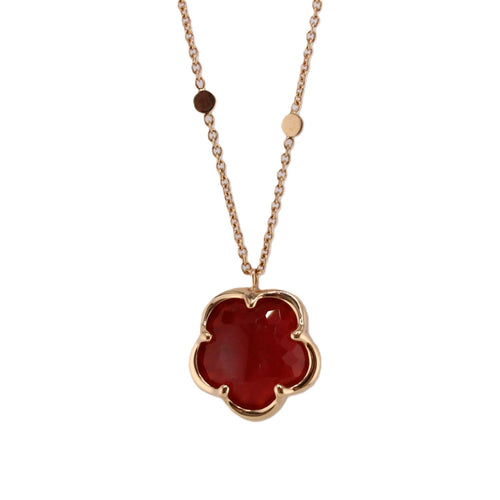 Petit Joli Collection Carnelian and Diamond Reversible Necklace