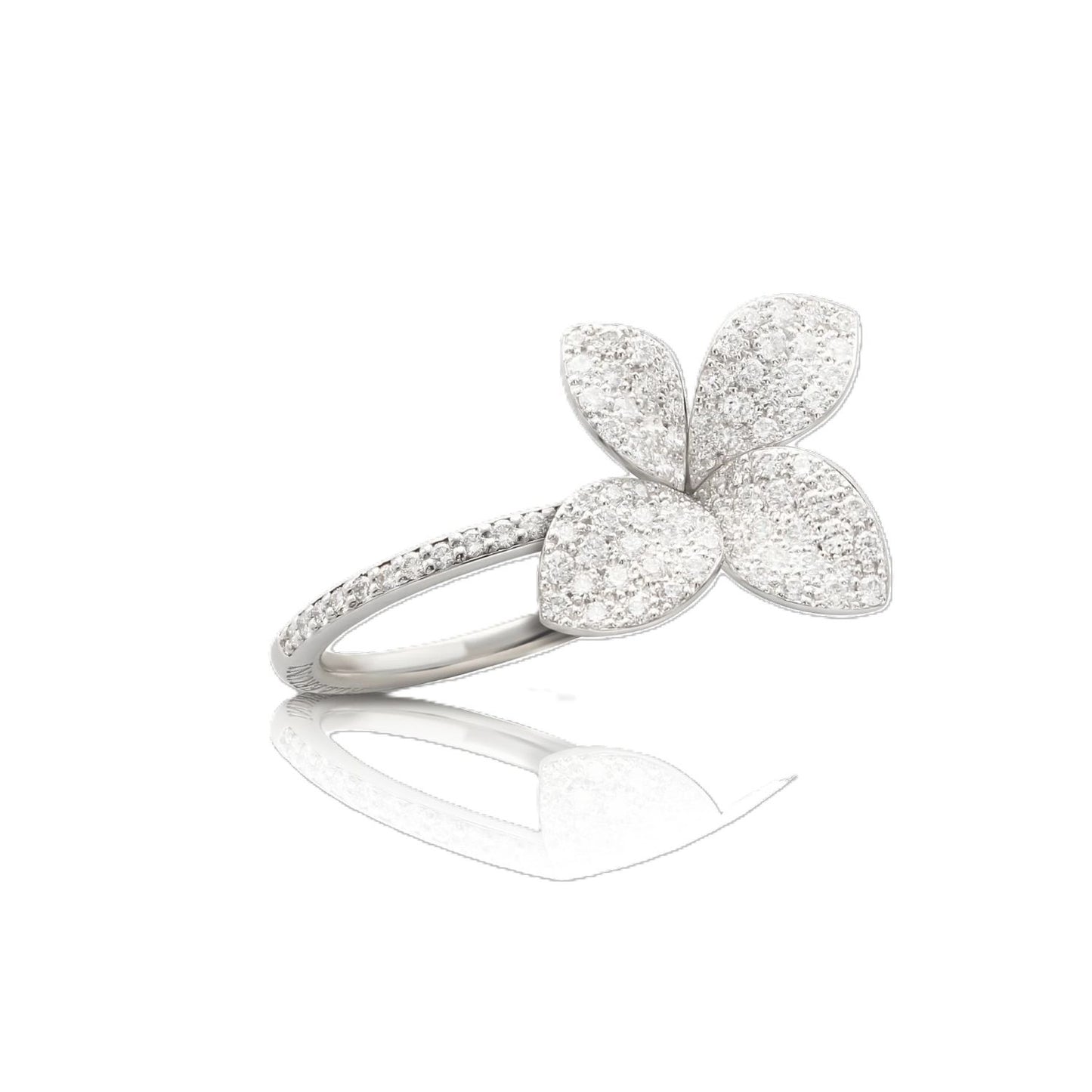 Petit Garden Collection Pave Diamond Flower Ring