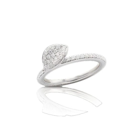 Petit Garden Collection  Pave Diamond Leaf Ring
