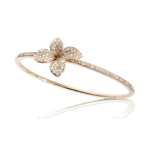 Petit Garden Collection Diamond Flower Bangle Bracelet