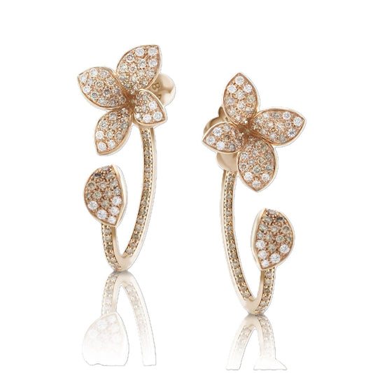 Petit Garden Collection Diamond Flower Earrings