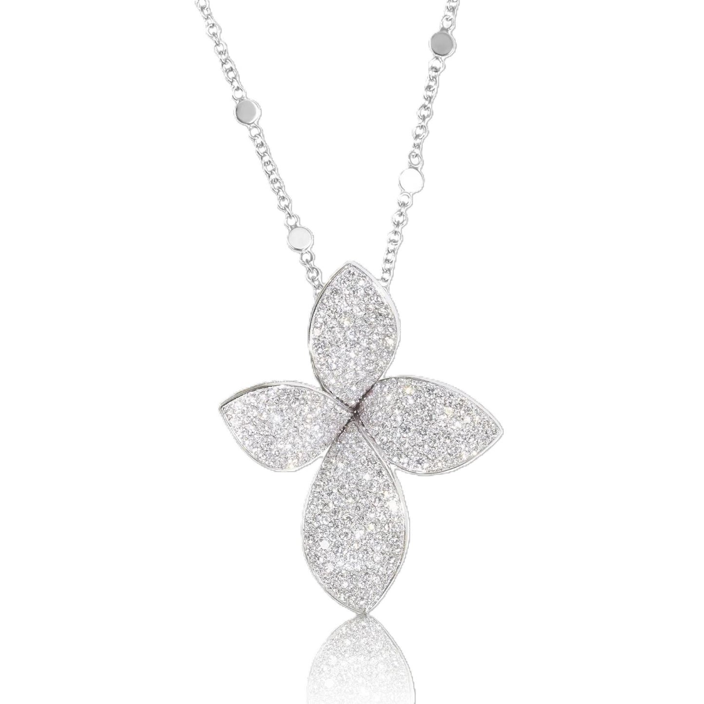 Giardini Segreti, Collection Diamond Flower Pendant Necklace