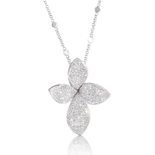 Giardini Segreti, Collection Diamond Flower Pendant Necklace