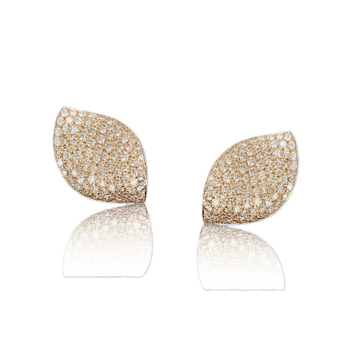 Alleluia Collection Diamond Leaf Earrings