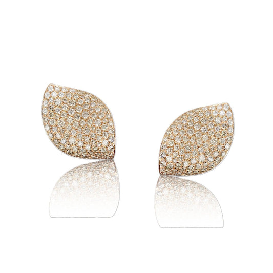 Alleluia Collection Diamond Leaf Earrings