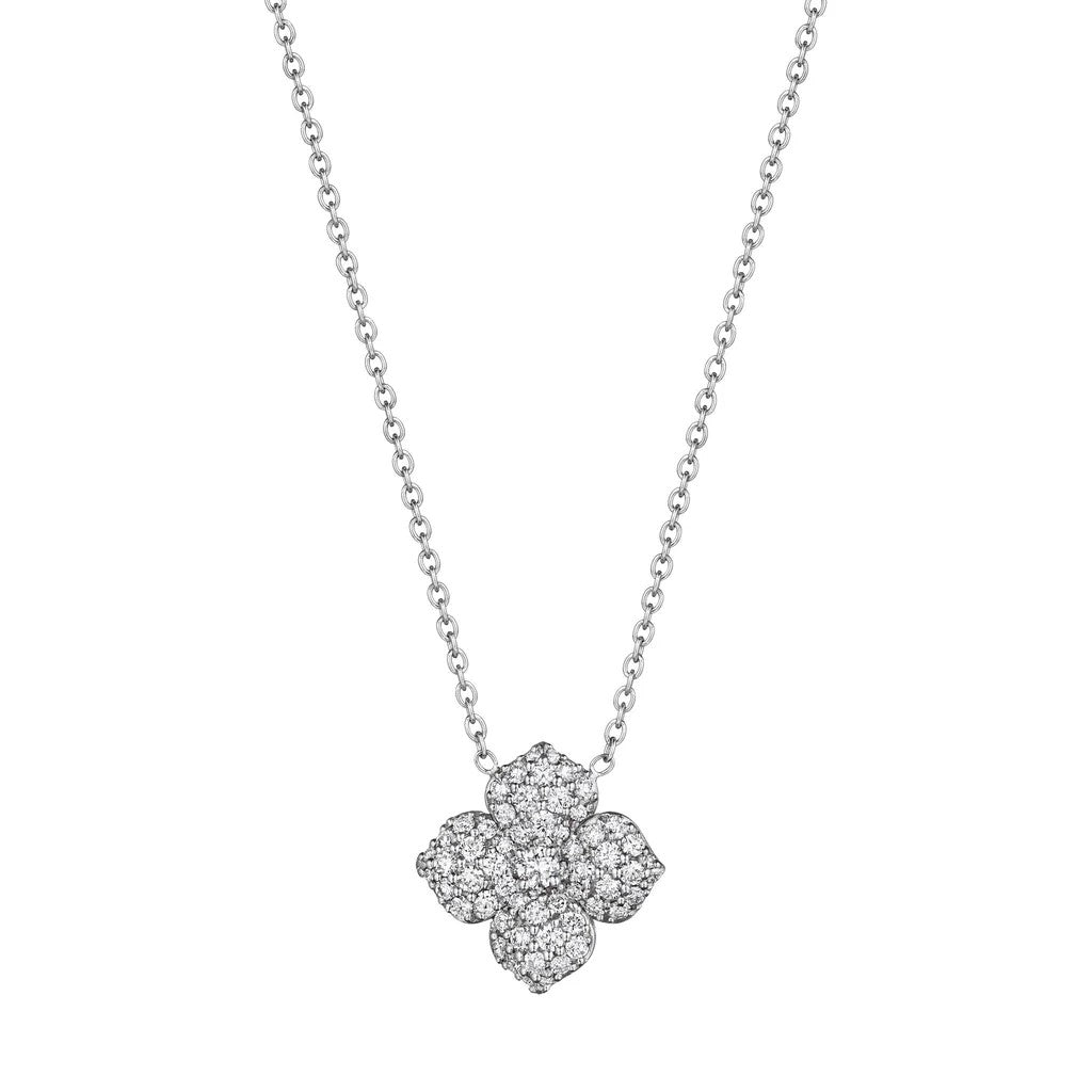 Diamond Flower Pendant