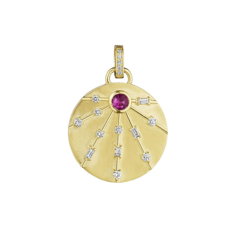 Medallion Collection Pink Sapphire Energy Medallion