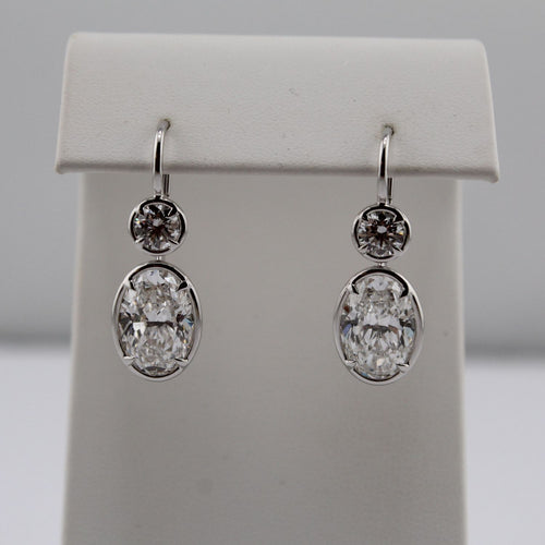 GIA Certified Diamond Drop Earrings