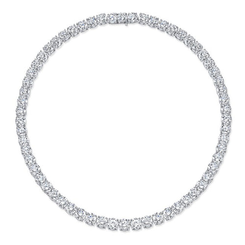 Certed Diamond Line Necklace