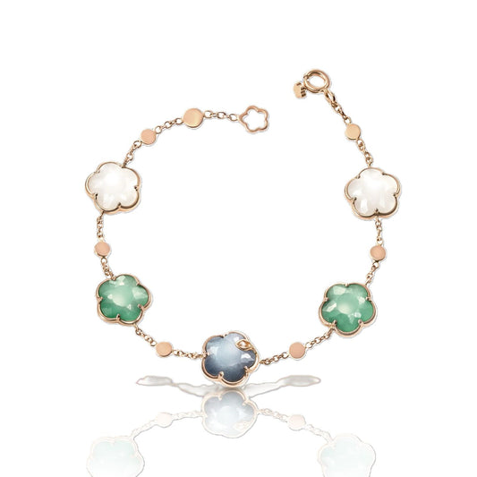 Petit Joli Collection Gemstone Doublet Station Bracelet