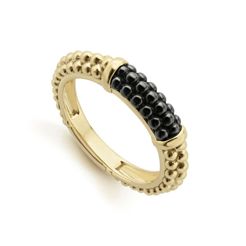 Black Caviar Collection Ceramic Stackable Ring