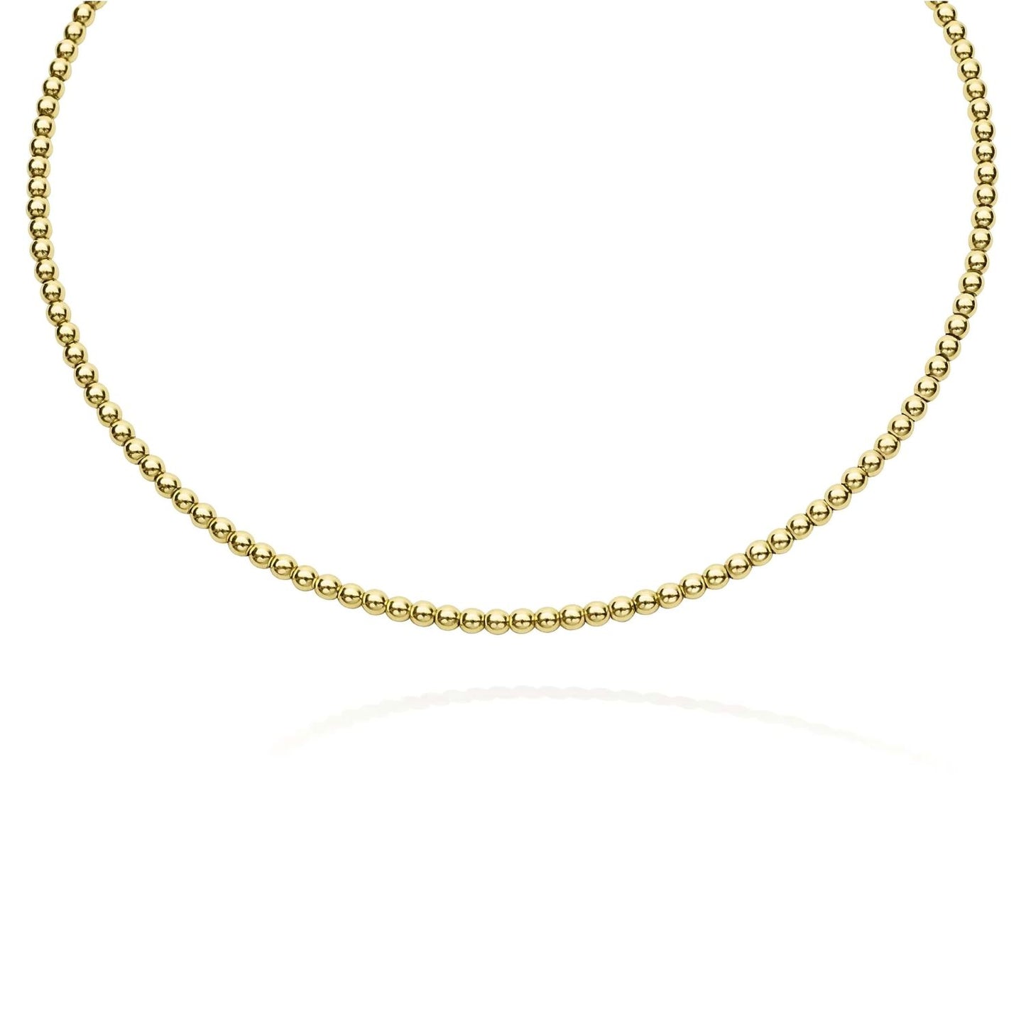 Caviar Gold Collection Beaded Collar Necklace
