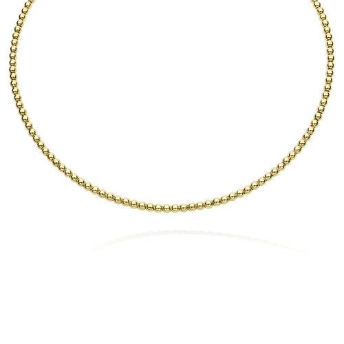 Caviar Gold Collection Beaded Collar Necklace