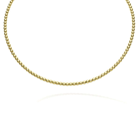 Caviar Gold Collection Beaded Collar Necklace