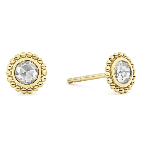 Covet Collection Rose Cut Diamond Stud Earrings