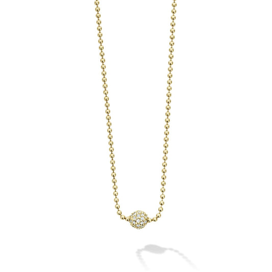 Covet Collection Diamond Sphere Necklace,
