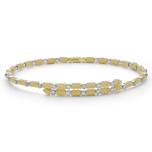 Signature Caviar Collection Diamond Wrap Bracelet