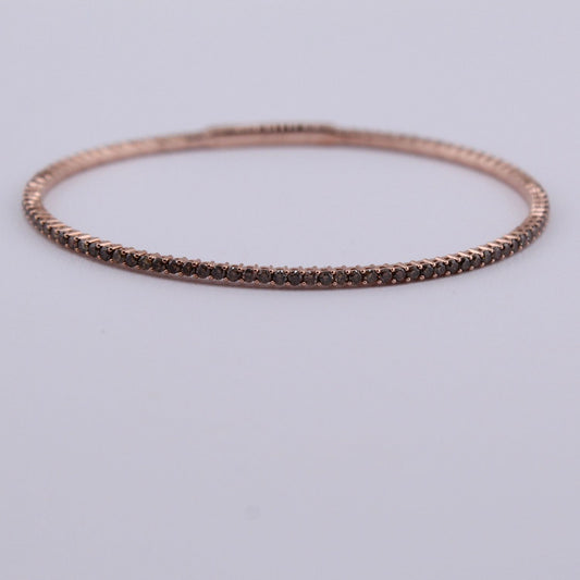 Brown Diamond Flexible Line Bracelet