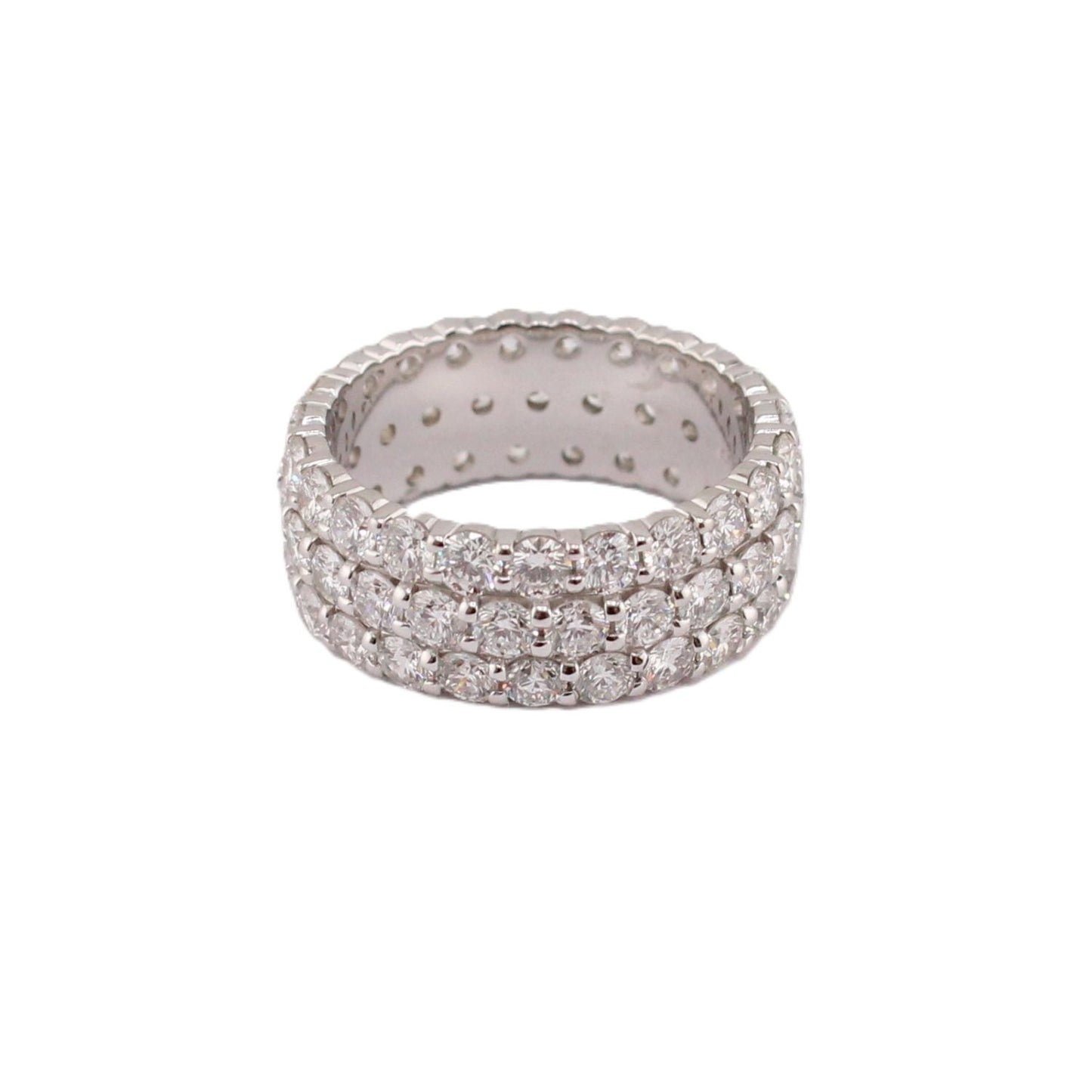 3-Row Diamond Eternity Band
